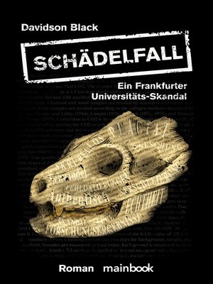 cover image of Schädelfall--Ein Frankfurter Universitäts-Skandal